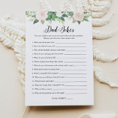 DEVON Dad Jokes Greenery Baby shower Game Kaart