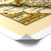 Devon (Devonshire) County Engeland Antiquarische k Poster (Hoek)