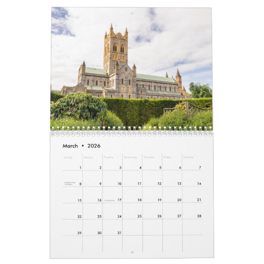Devon & Dorset 2026 kalender (Mar 2026)