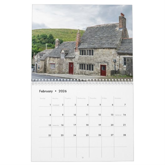 Devon & Dorset 2026 kalender (Feb 2026)