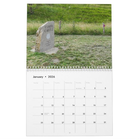 Devon & Dorset 2026 kalender (Jan 2026)