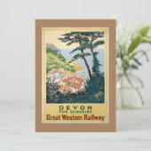  Devon Engels Reisadvertentie Feestdagenkaart (Staand voorkant)