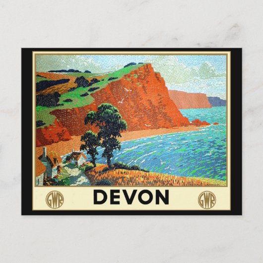 Devon England Briefkaart (Voorkant)