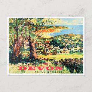 Devon England vintage Briefkaart