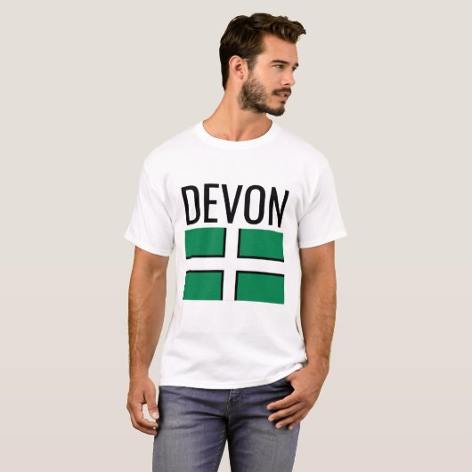 Devon/English County Flag T-shirt (Voorkant volledig)