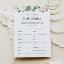 DEVON Finish the Bride's Phrase Bruidsspel