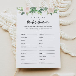 DEVON Finish the Bride's Phrase Bruidsspel Kaart