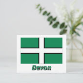 Devon Flag met naam Briefkaart (Staand voorkant)