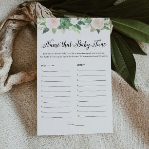 DEVON Floral Name that Baby Tune Baby shower Game