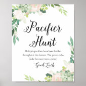 DEVON Fopspeen Hunt Baby shower Spel Teken Poster (Voorkant)