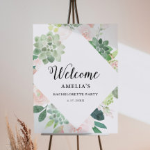 DEVON Greenery Bachelorette Party Welkom 18x24