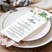 DEVON Greenery Blush Florals Menu