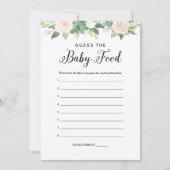 DEVON Greenery Raad de Baby Food Game Kaart (Voorkant)