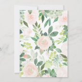 DEVON Greenery Succulent Baby shower Kaart (Achterkant)