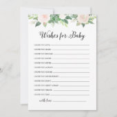 DEVON Greenery wenst Baby shower Advice Kaart (Voorkant)