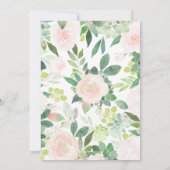 DEVON Greenery wenst Baby shower Advice Kaart (Achterkant)