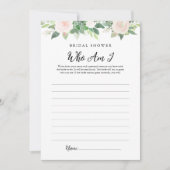 DEVON Greenery Wie ben ik Vrijgezellenfeest spel K Kaart (Voorkant)