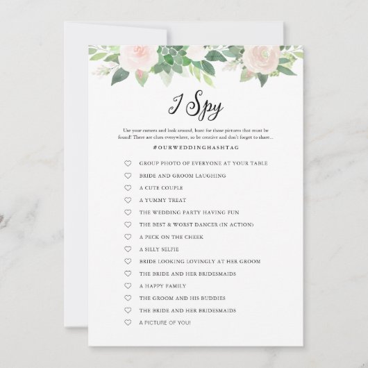 DEVON groen ik spion bruiloft spel Kaart (Voorkant)