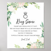 DEVON Groen Ring Spel Zeg geen Bruid Teken Poster (Voorkant)