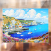 "Devon Harbour Dreamscape" - Een Engels zeegezicht Raamsticker (Vel 2)