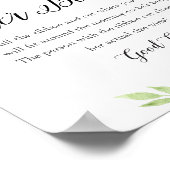 DEVON Hoe groot is haar buik Baby shower spel Poster (Hoek)