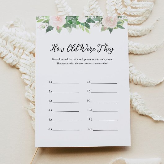 DEVON Hoe oud waren ze foto Vrijgezellenfeest spel Kaart