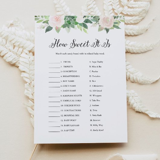 DEVON How Sweet It is Snoep Bar Baby Game Kaart