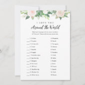 DEVON Ik hou van je rond de wereld bruids spel Kaart (Voorkant)