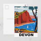 Devon Kust Briefkaart (Voorkant / Achterkant)