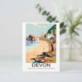 Devon Kust, Engeland Briefkaart (Staand voorkant)