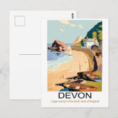 Devon Kust, Engeland Briefkaart (Voorkant / Achterkant)