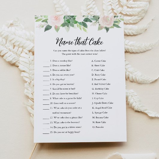 DEVON naam die taart Vrijgezellenfeest spel Kaart