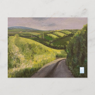 Devon Platteland Exeter Engeland Schilderij Briefk Briefkaart