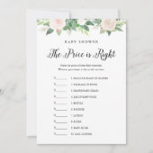 DEVON Raad de juiste prijs Baby shower Game Kaart (Voorkant)