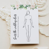 DEVON Raad de Trouwjurk Bruids douche spelkaart Kaart