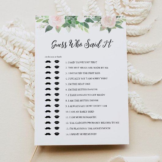 DEVON raad wie zei het Vrijgezellenfeest spel Kaart