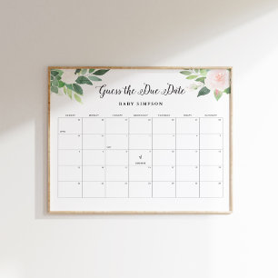 DEVON raden de vervaldatum Baby shower spel 16x20 Poster