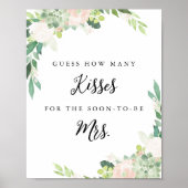 DEVON raden hoeveel kussen Vrijgezellenfeest spel Poster (Voorkant)