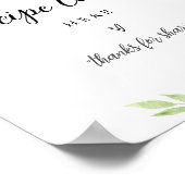 DEVON Recept Kaart Sign - Laat je recept achter Poster (Hoek)