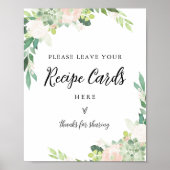 DEVON Recept Kaart Sign - Laat je recept achter Poster (Voorkant)