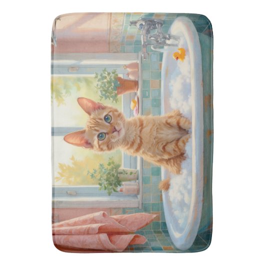 Devon Rex bad decor Badmat (Voorkant Verticaal)
