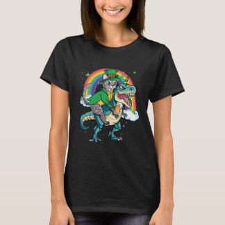 Devon Rex Beer Dino Rex Horn Rainbow Cat T-shirt
