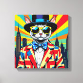 DEVON REX-BIG CITY CAT CANVAS AFDRUK (Voorkant)