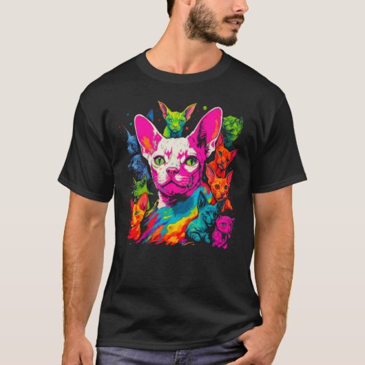 Devon Rex Cat Best Friends T-shirt (Voorkant)