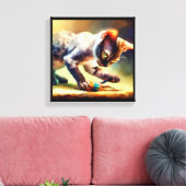 Devon Rex Cat Canvas Afdruk (Insitu (Woonkamer))
