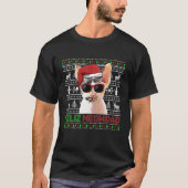 Devon Rex Cat Feliz Meowidad Funny Kerstmis T-shirt (Voorkant)