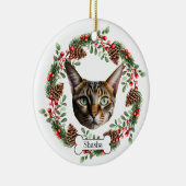Devon Rex Cat Keramisch Ornament (Rechts)