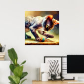 Devon Rex Cat Poster (Thuiskantoor)
