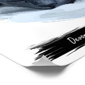 Devon Rex Cat Print | Kat-wanddruk (Hoek)