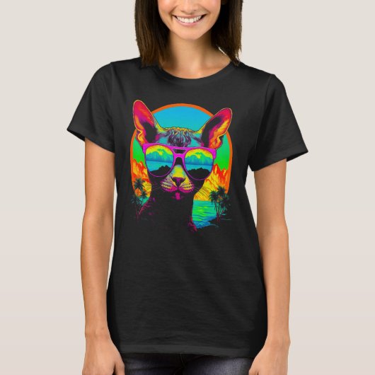 Devon Rex Cat Summer T-shirt (Voorkant)